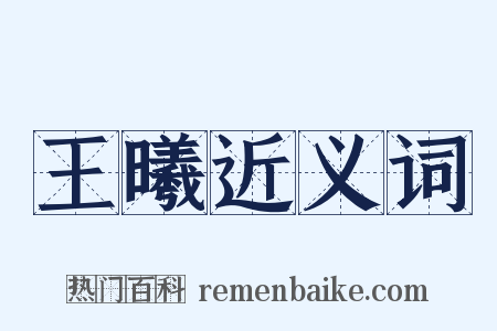 王曦近义词是什么意思的图片